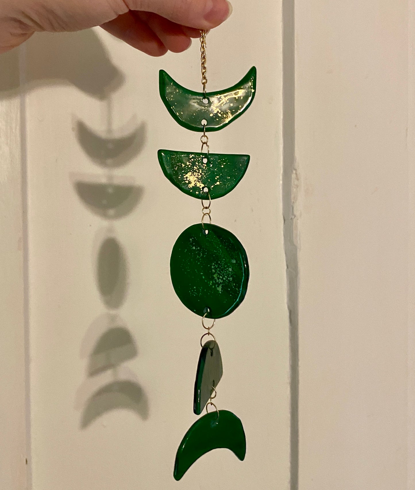 Moon Phases Glass Sun Catcher