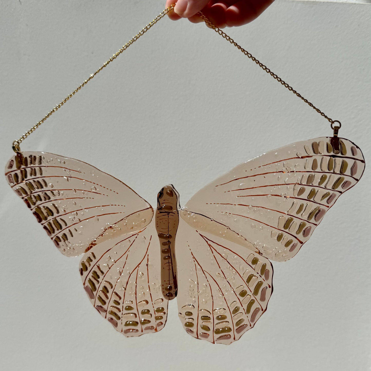 Champagne Butterfly Suncatcher