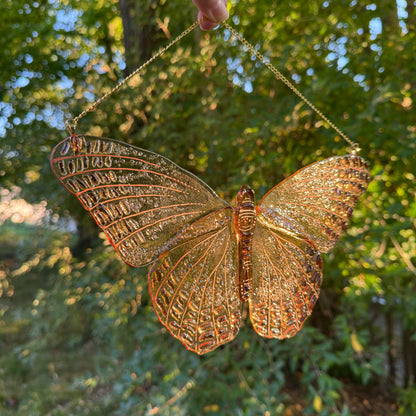 Champagne Butterfly Suncatcher
