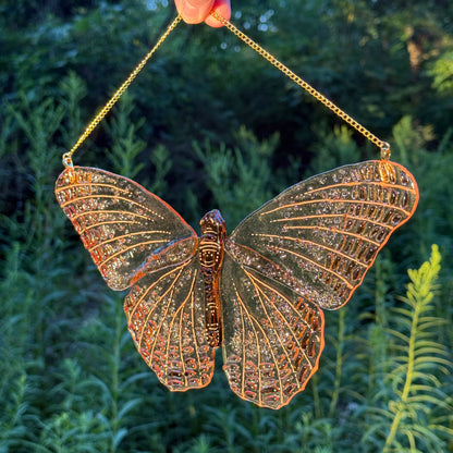 Champagne Butterfly Suncatcher