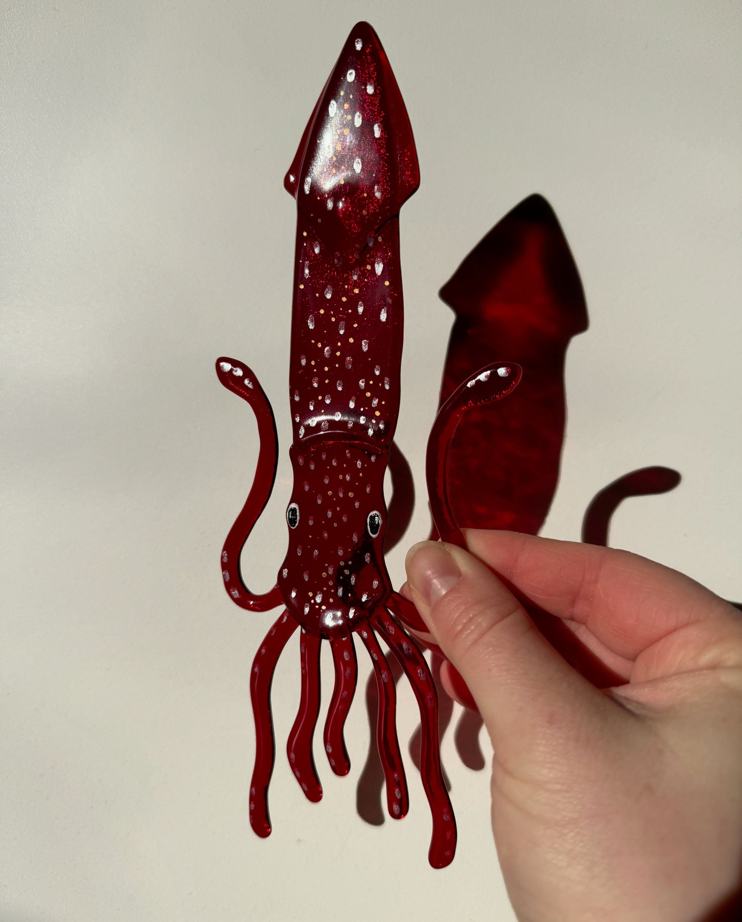 Strawberry Squid Suncatcher