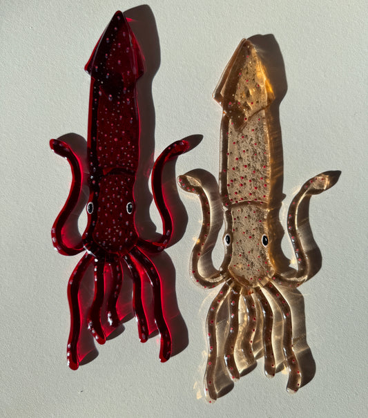 Strawberry Squid Suncatcher