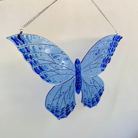 Blue Butterfly Suncatcher