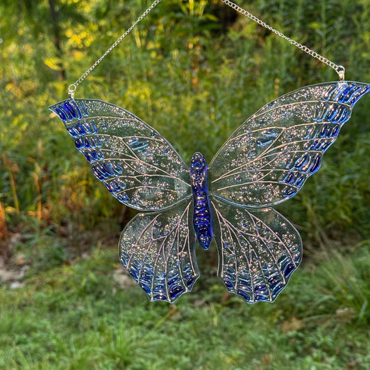 Blue Butterfly Suncatcher