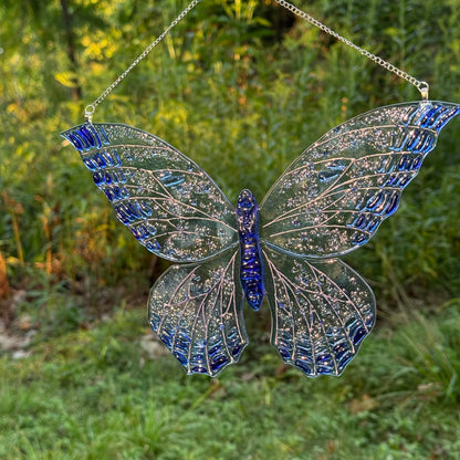 Blue Butterfly Suncatcher