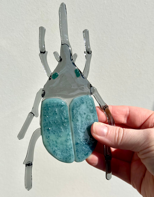 Turquoise Beetle Suncatcher