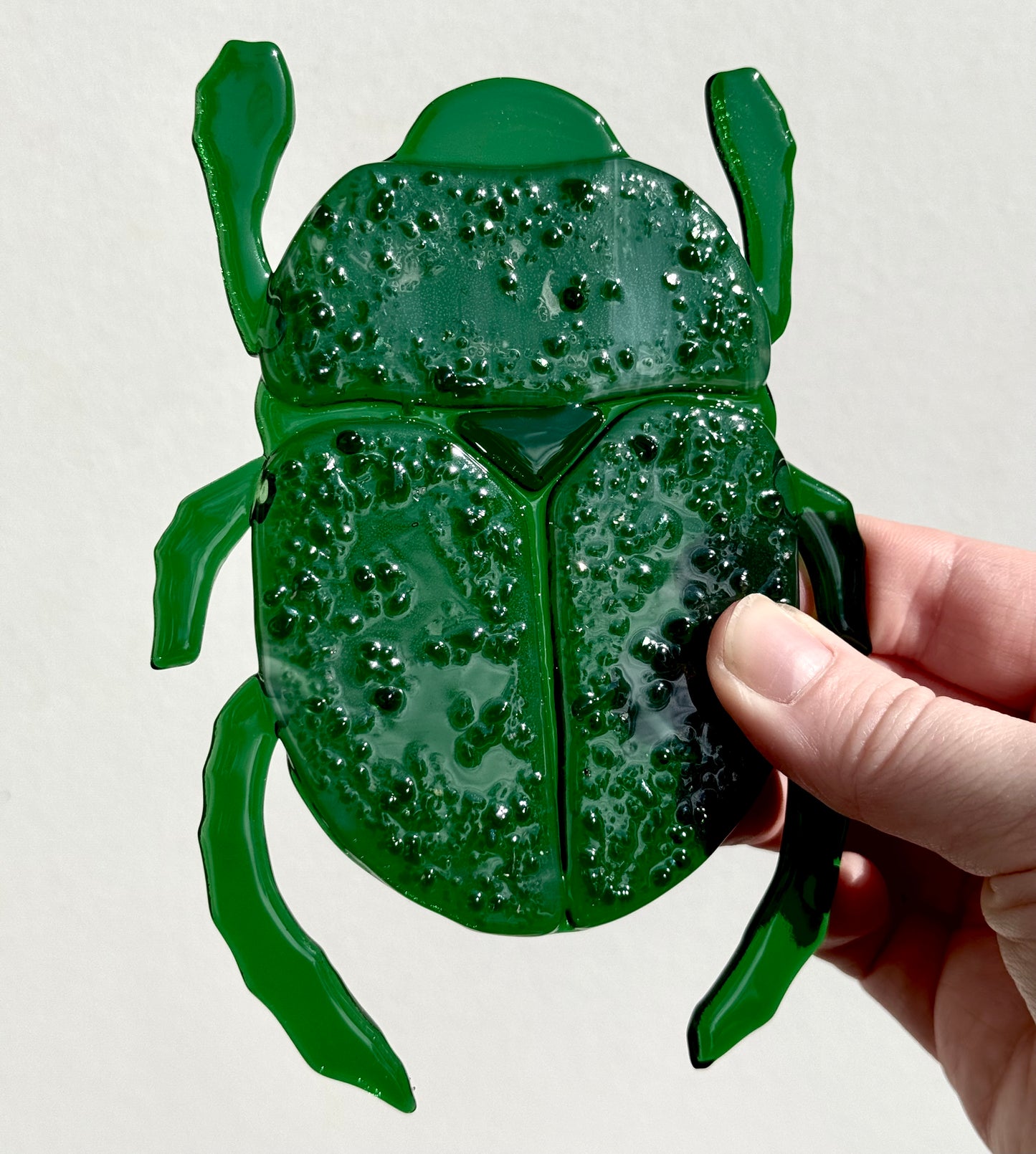 Green Beetle Suncatcher