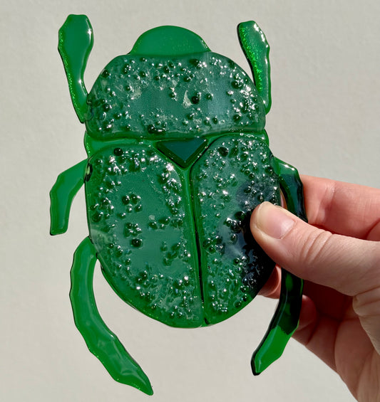 Green Beetle Suncatcher