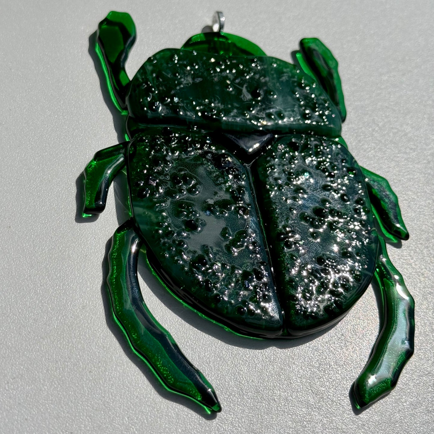 Green Beetle Suncatcher