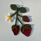 Strawberry Bunch Suncatcher