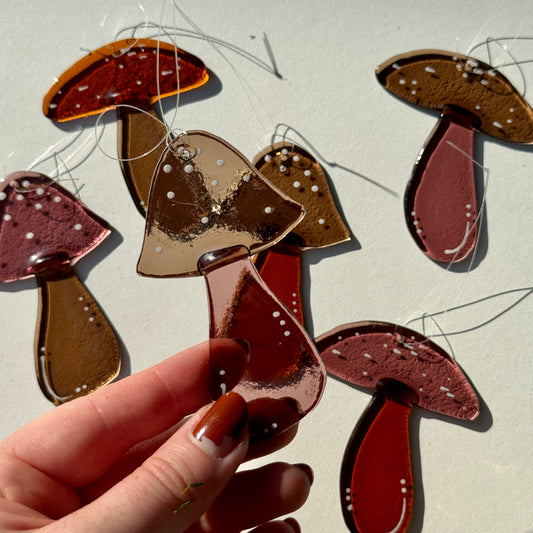 Mushroom Suncatchers