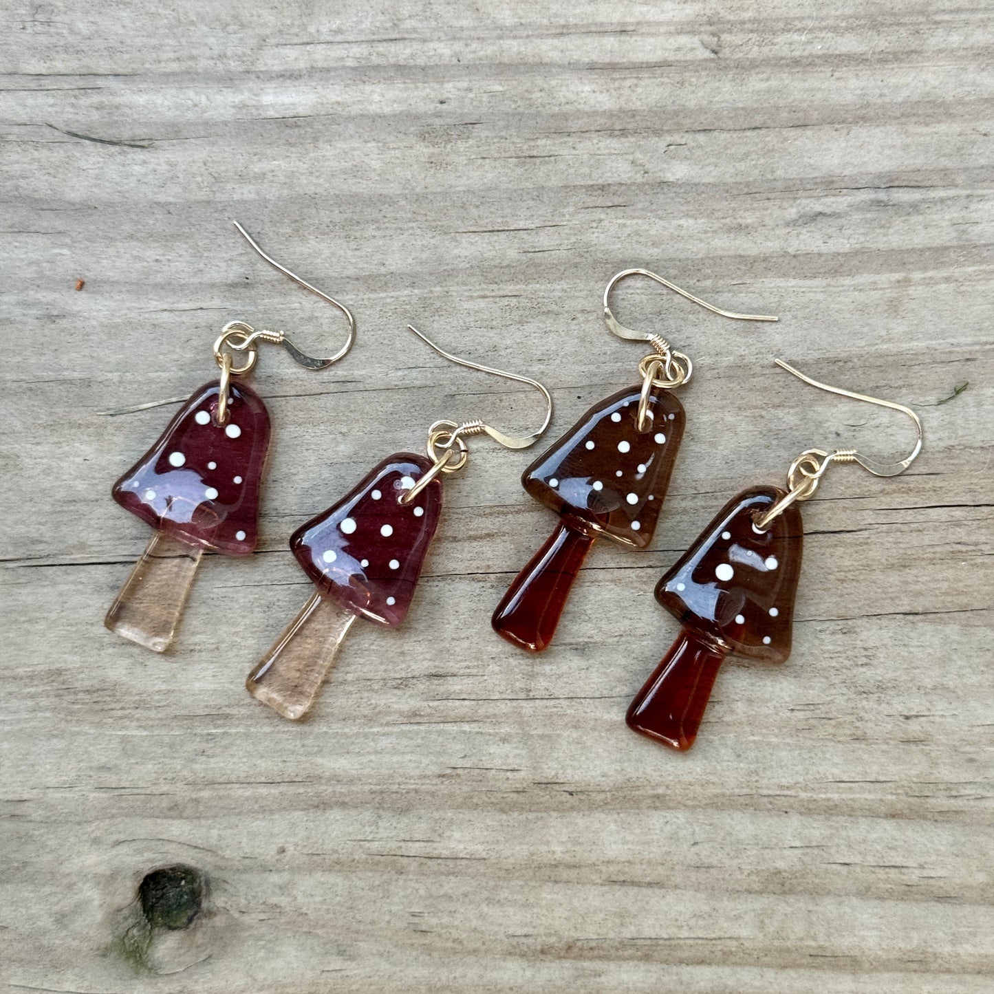 Woodland Bell Mushroom Earrings