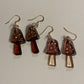 Woodland Bell Mushroom Earrings