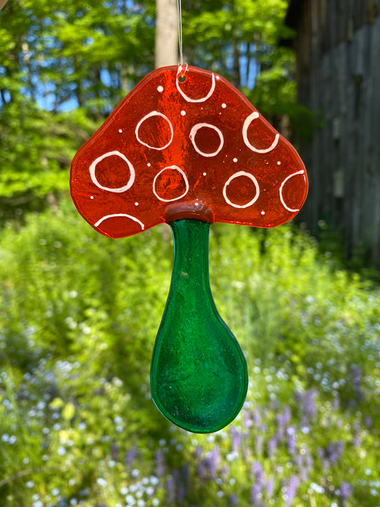 Trippy Mushroom Suncatcher