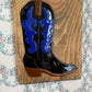 Cowboy Boot Mounted Glass Art