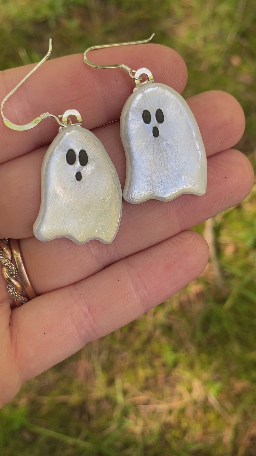 Halloween Clay Earrings | Cute Ghost Polymer Clay Earrings | Pumpkin Earrings | Halloween Jewelry |kawaii Halloween Earrings |Ghost Earrings