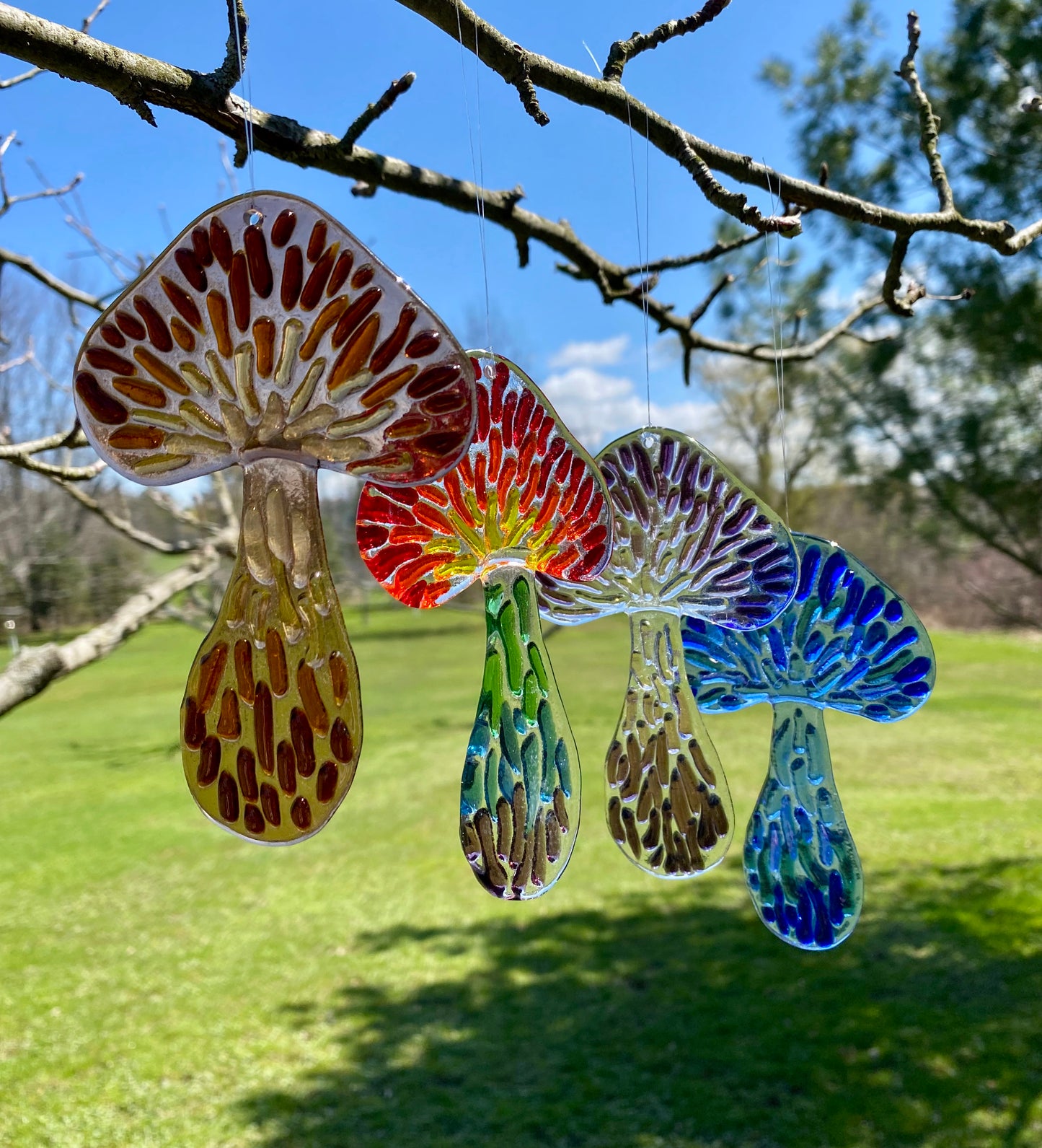 Groovy Mushroom Suncatchers