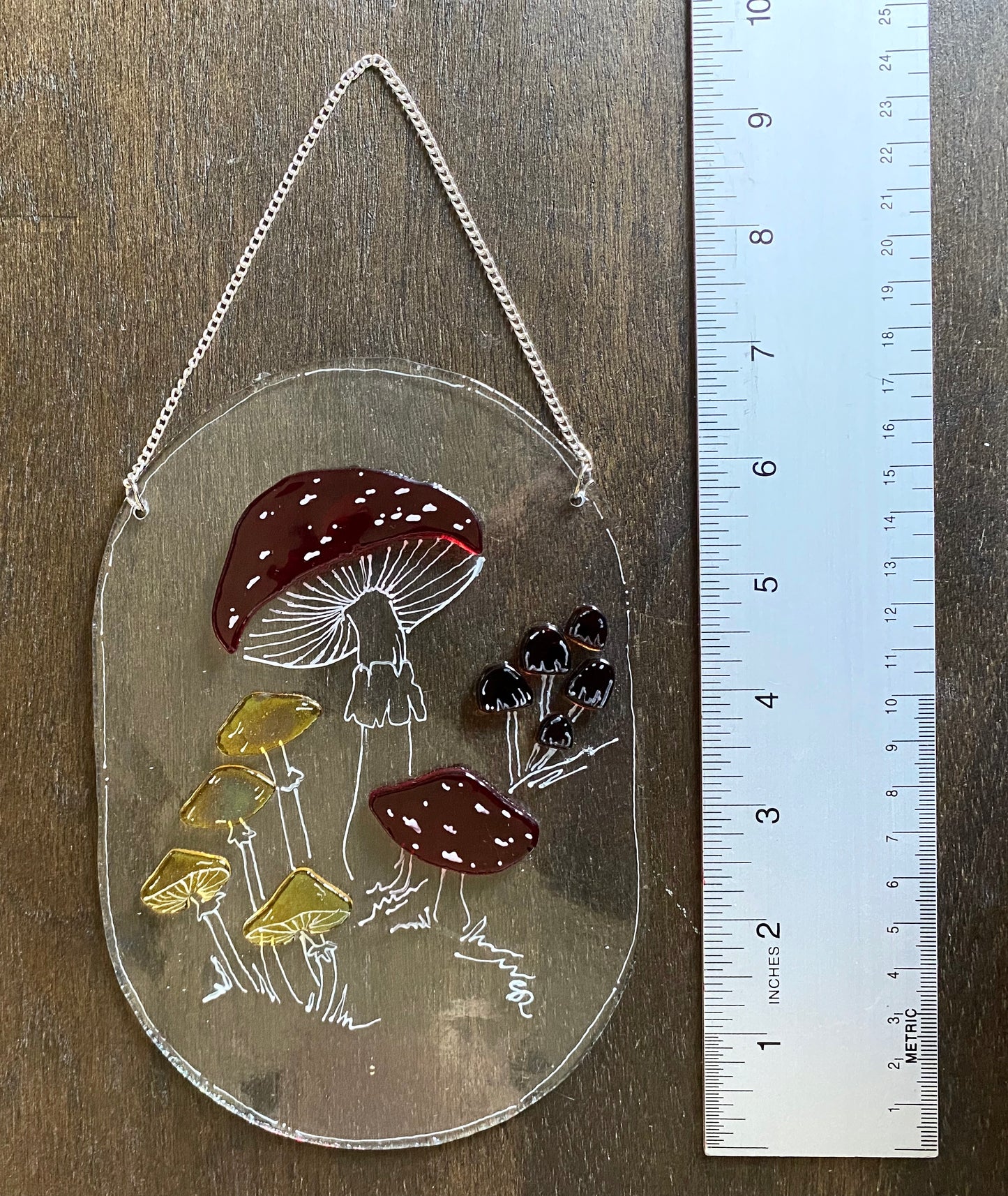 Mushroom Pill Suncatcher