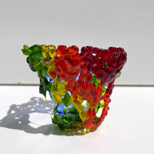 Candle Holder - Rainbow Pieces