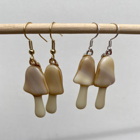 Pastel Bell Mushroom Earrings