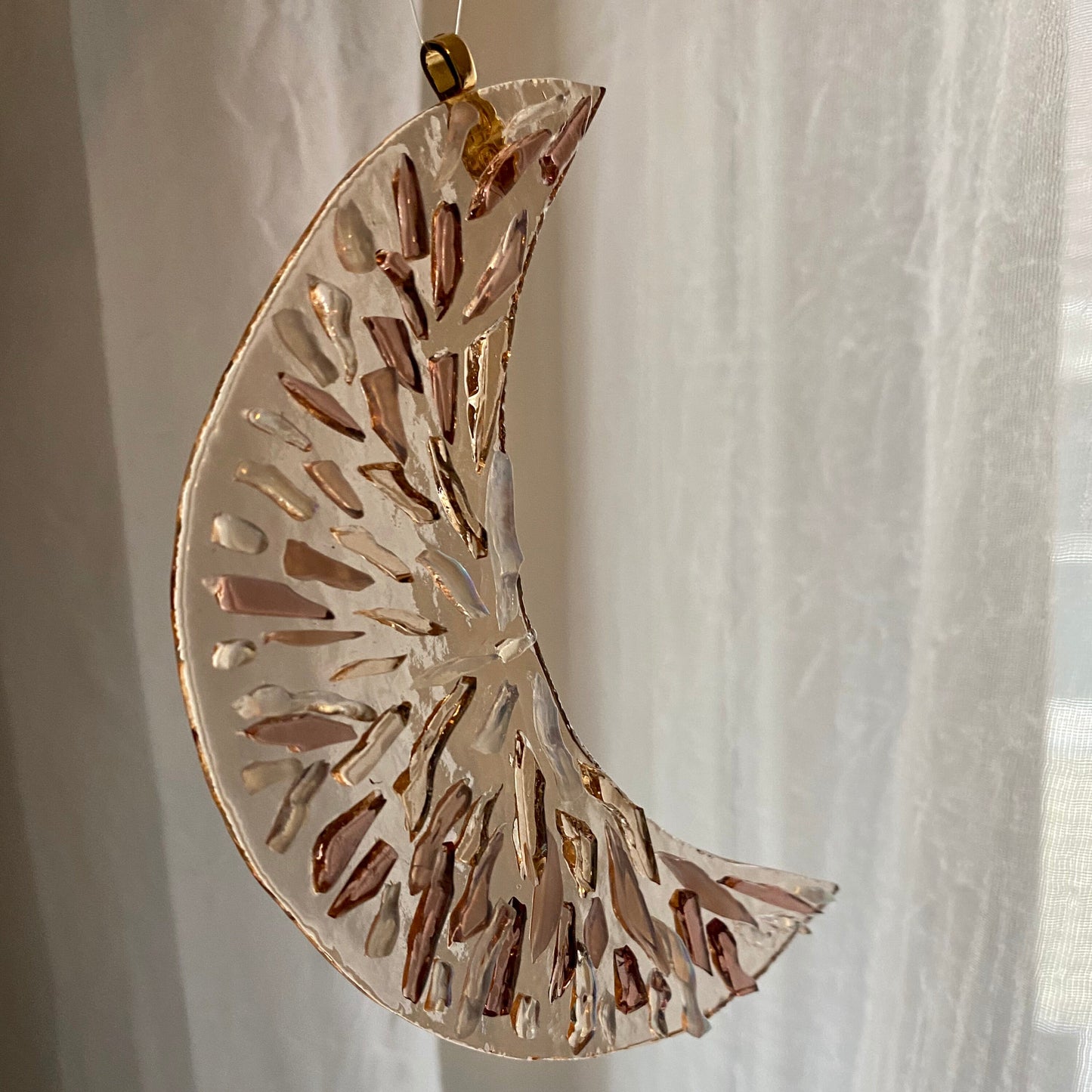 Crystal Moon Window Hanger